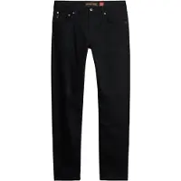 Superdry para homem. M7010888A Calças de ganga skinny pretas (31/34), Preto, Casual, Algodão, Denim, Algodão orgânico, Sustentável