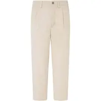 Pepe Jeans para homem. PM211719 Calças Chino Relaxadas Branco Ecru (38), Casual, Algodão