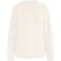 Usha WHITE LABEL Casaco de malha 'Lynnea' bege claro