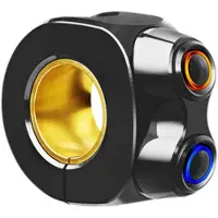 Motogadget mo.switch basic LED, 2 botões, preto 2 BOTÕES, PRETO/PRATA