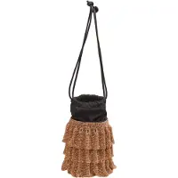 NAEMI Mala de ombro ouro / preto