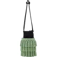 NAEMI Mala de ombro verde / preto