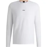 BOSS para homem. 50473286 T-shirt Chark branca (XL), Branco, Casual, Algodão, Manga comprida