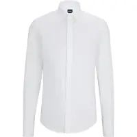 BOSS Camisa clássica 'H-HANK-TUX1' branco
