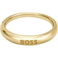 BOSS Anello Minimalista Placcato Oro Donna Circuito 52 mm — Anello
