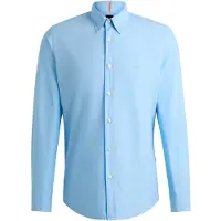 BOSS para homem. 50518304 Camisa Relegant Azul Claro (XL), Casual, Algodão, Clássico, Manga comprida