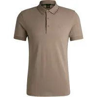 BOSS para homem. 50506195 Polo Paule4 castanho (S), Marrom, Casual, Algodão, Manga curta