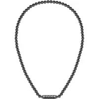 BOSS Collana Sphere Acciaio Nero Perle — Collana