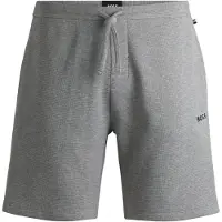 BOSS para homem. 50535884 Shorts Waffle cinza médio (L), Casual, Homewear, Algodão