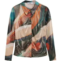 Desigual , Blusa multicolor, PoliÉSter, Verde, S
