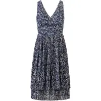 Kraimod Vestido azul / castanho / branco