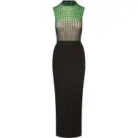 Kraimod Vestido bege / verde / preto