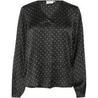 Kaffe Blusa 'KA Luna' bege claro / preto