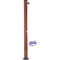 Gre Accessories Chuveiro Solar Em Pvc Com Aspeto De Madeira 20l
