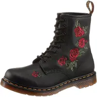 Dr. Martens Botim com fivela 'Vonda' verde / vermelho / preto