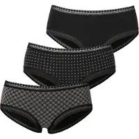 LASCANA Cueca cinzento / preto