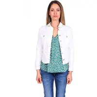 Le Temps des Cerises casacos de ganga LILLY mulheres - Branco - EU L