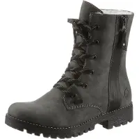 Rieker Botim com fivela acinzentado / preto