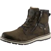 Rieker Botas com atacadores cinzento / oliveira