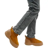 Moon Boot - Botas e botins mulher - Luna Low Boot Suede Cognac para Mulher - Tamanho 38 - Castanho