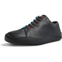 Camper para homem. K100855-005 Sapatilhas de pele Peu Touring pretas (42), Couro, Preto, Plano, Cordão, Casual