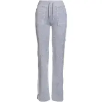 Juicy Couture Calças de treino Del Ray Straight Leg Track Pant With Pocket mulheres - Cinza - EU L