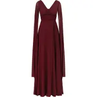 Kraimod Vestido de festa vermelho vinho