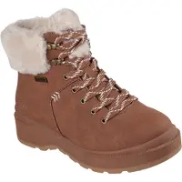 SKECHERS para mulher. 168087 Botins castanhos Park City (36), Marrom, Plano, 1 a 3cm, Zíper, Casual