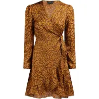Faina Vestido castanho / laranja