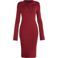 Faina Vestido vermelho vinho