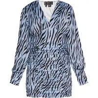 Faina Vestido azul claro / preto