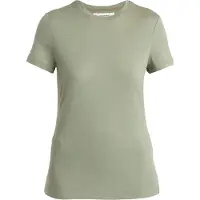 Icebreaker - Vestuário caminhada mulher - W Merino 150 Tech Lite SS Tee Lichen para Mulher - Tamanho L - Caqui