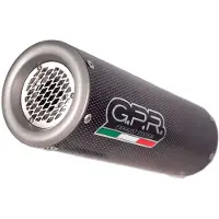 Gpr Exhaust Systems Silenciador Homologado M3 Poppy Kawasaki Z 900 E/zr 900 B 17-20 Ref:k.167.m3.pp Stainless Steel Slip On