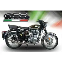 Gpr Exhaust Systems Silenciador Slip-on Não Homologado Deeptone Inox Royal Enfield Continental Gt 535 2014-2016 Round
