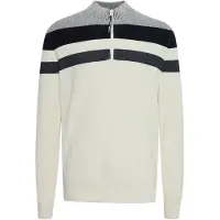 FQ1924 Casaco de malha 'Kyle' creme / cinzento / preto