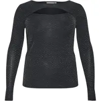 KAFFE CURVE Camisa 'KC Cellia' preto