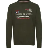 FQ1924 Pullover 'FQErlo' verde / vermelho / branco