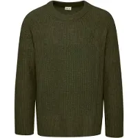 !Solid Pullover 'Nohi' verde escuro