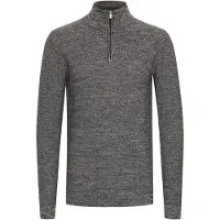 INDICODE JEANS Pullover 'Jador' cinzento escuro / branco