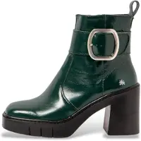 Art para mulher. 1197911WS003_0G3 Botins em pele verde 1979 (39), Couro, 8 a 10cm, Zíper, Casual