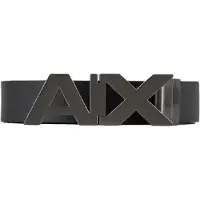 Armani Exchange para homem. 951058CC50543120 Cinto de couro preto, azul-marinho (36), Casual, Clássico, Pele