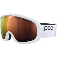 POC - Máscaras ski - Fovea Mid Hydrogen White/Partly Sunny Orange para Unissexo - Branco