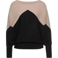 LASCANA Pullover areia / preto