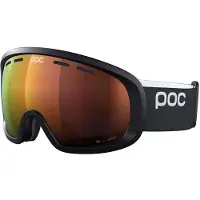 POC - Máscaras ski - Fovea Mid Uranium Black/Partly Sunny Orange para Unissexo - Preto
