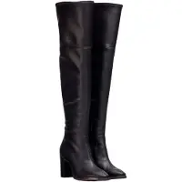 Wonders para mulher. M-5146_5098_5792 Botas De Couro Isabella Preto (42), 5 a 8cm, Nenhum