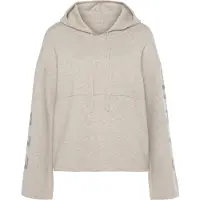 Elbsand Sweatshirt bege mosqueado / cinzento