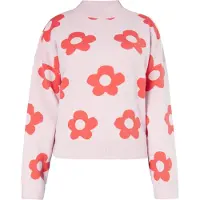 Swirly Pullover laranja / rosa pastel