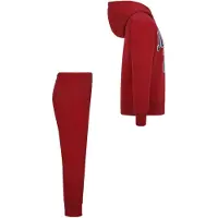 Jordan Fato de jogging cinzento / vermelho / preto / branco