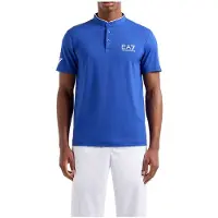 EA7 para homem. 8NPT21_PJEMZ Polo Ventus7 M Serafino azul (XXS), Esportivo, Tênis / Paddle tennis, Poliamida, Manga curta