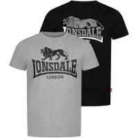 Lonsdale Camiseta De Manga Curta Loscoe 2 Unidades